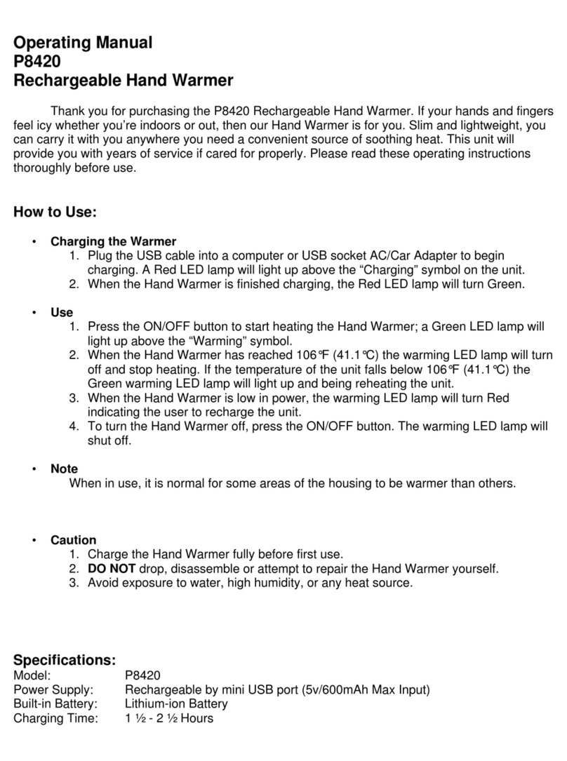 P3 International P8420 operating manual