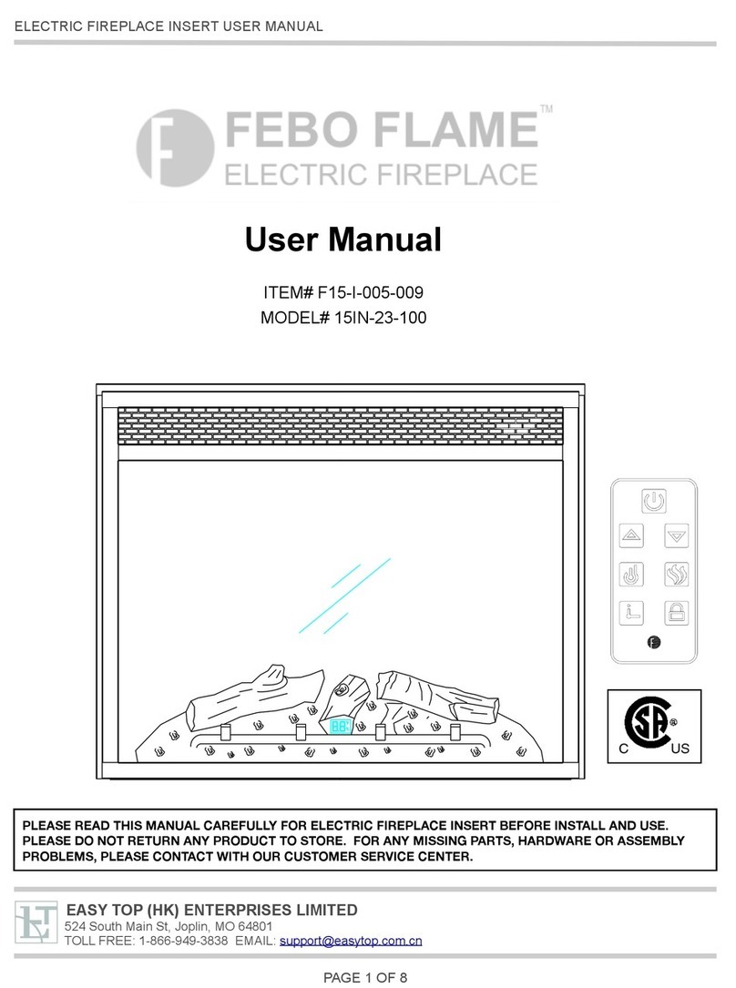Easy Top FEBO FLAME 15IN-23-100 User manual