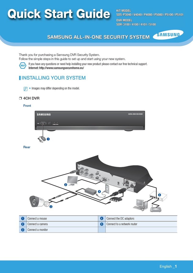 Samsung SDS-P5080 User manual Samsung SDS-P5080 User manual