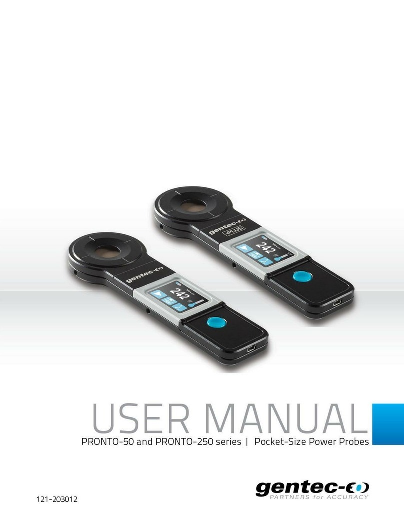 Gentec-EO PRONTO-50 Series user manual