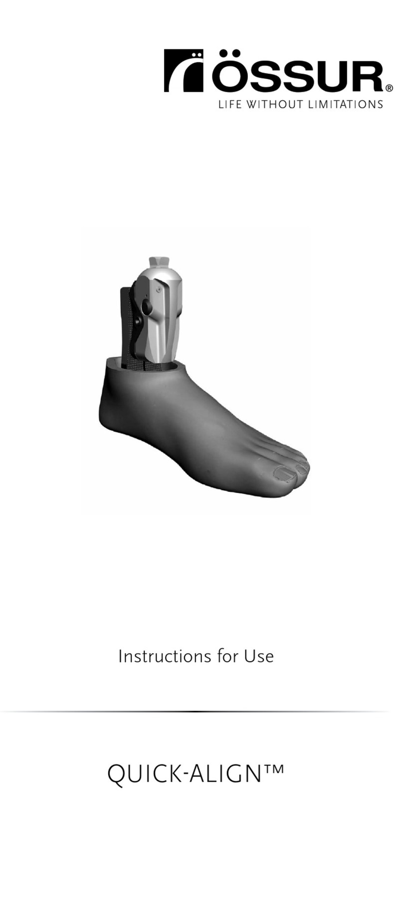Ossur QUICK-ALIGN Vari-Flex User manual