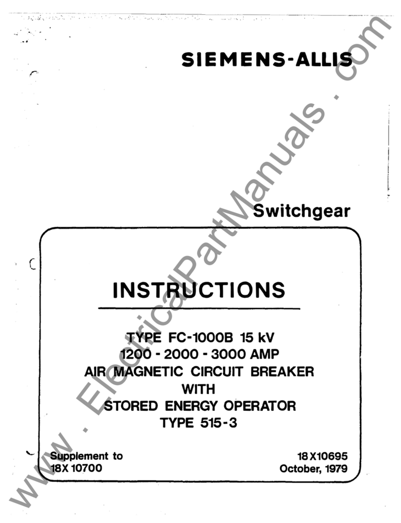 Siemens-Allis FC-10008 instructions