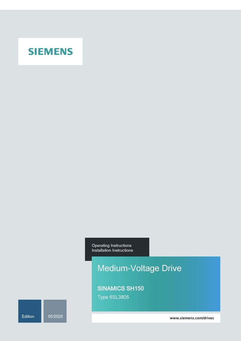 Siemens SINAMICS SH150 Operating instructions