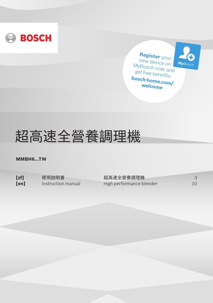 Bosch MMBH6 TW Series User manual