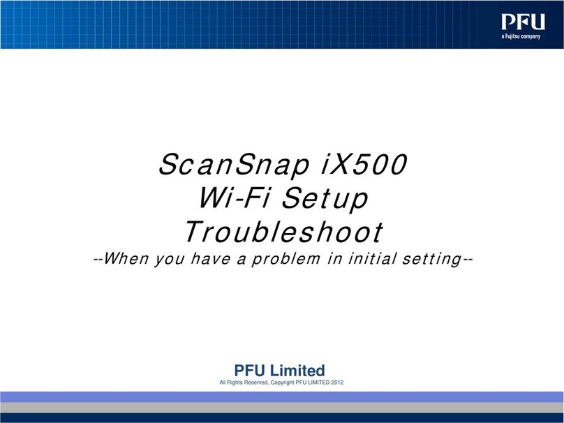 PFU Limited ScanSnap iX500 Wi-Fi Setup Troubleshoot