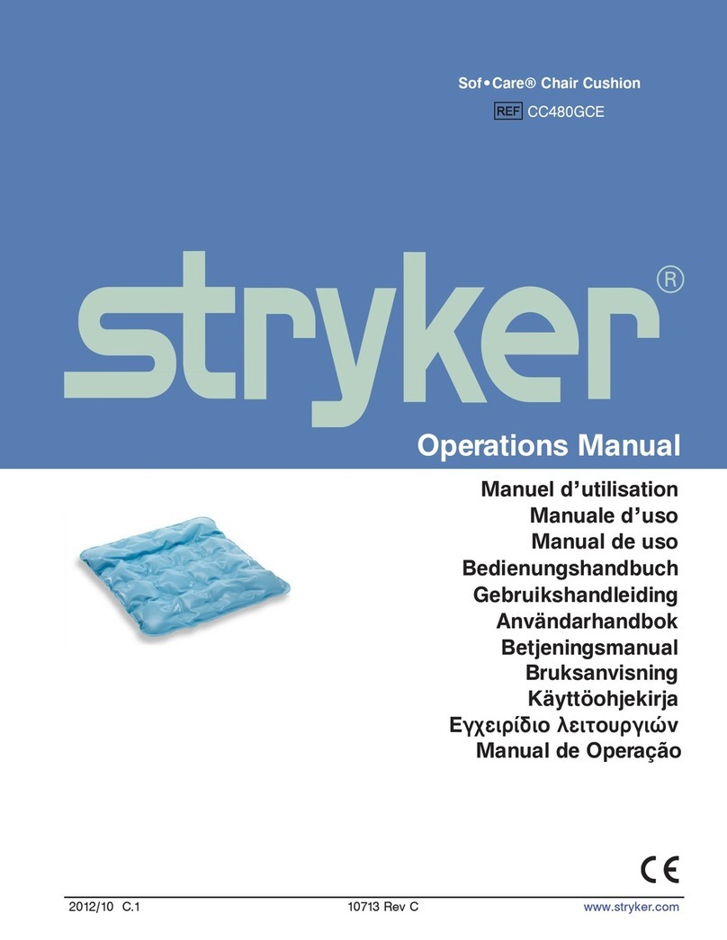 Stryker Medical Sof-Care CC480GCE Operation manual