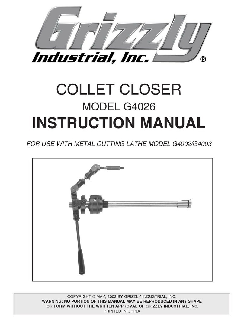 Grizzly G4026 User manual
