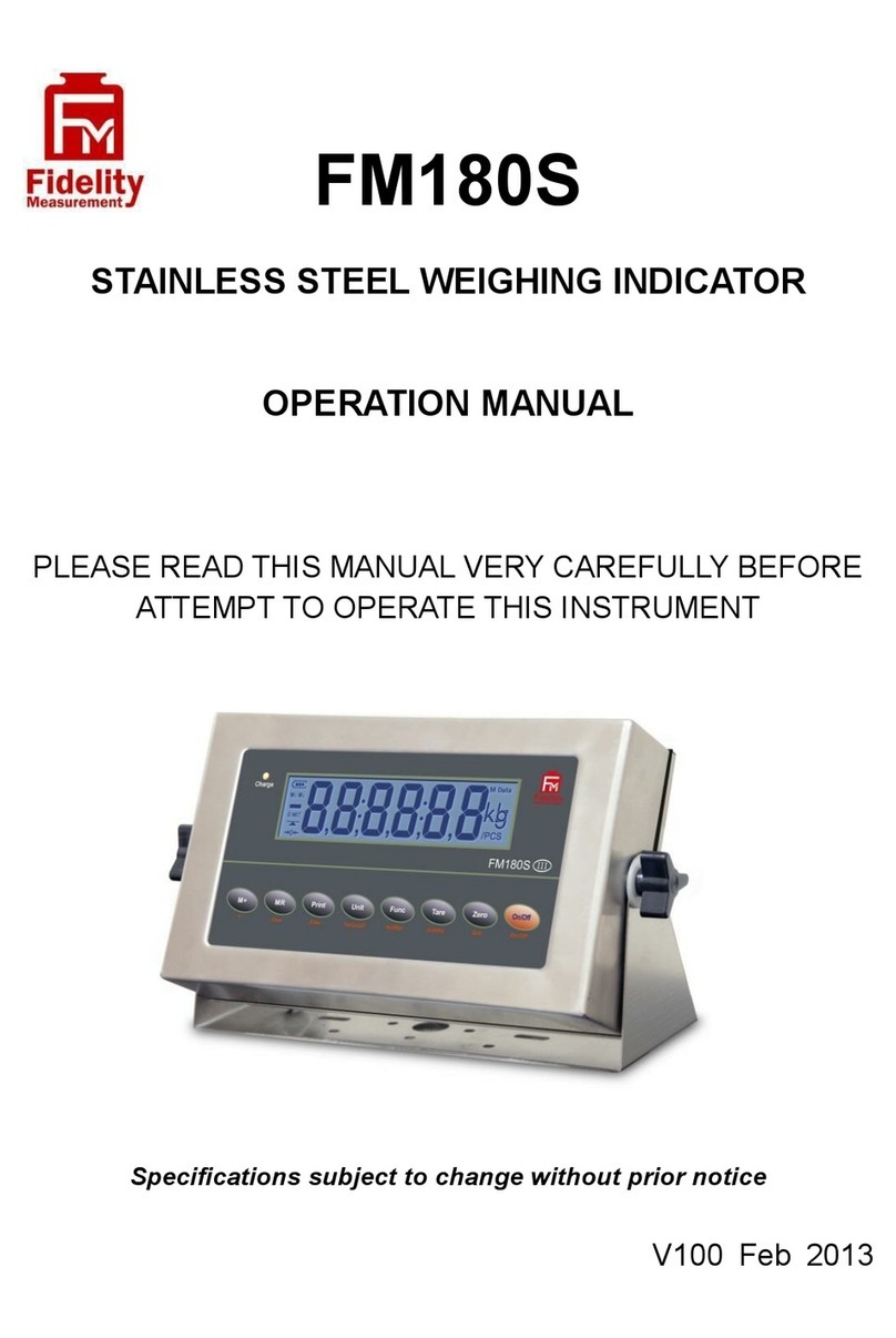 Fidelity Electronics FM180S Operation manual