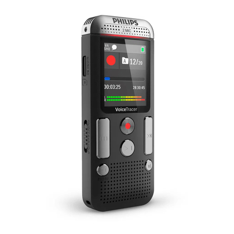 Philips VOICE TRACER DVT2510 User manual