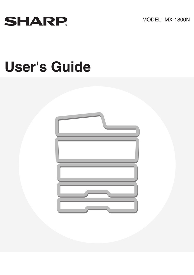 Sharp MX-1800N User manual