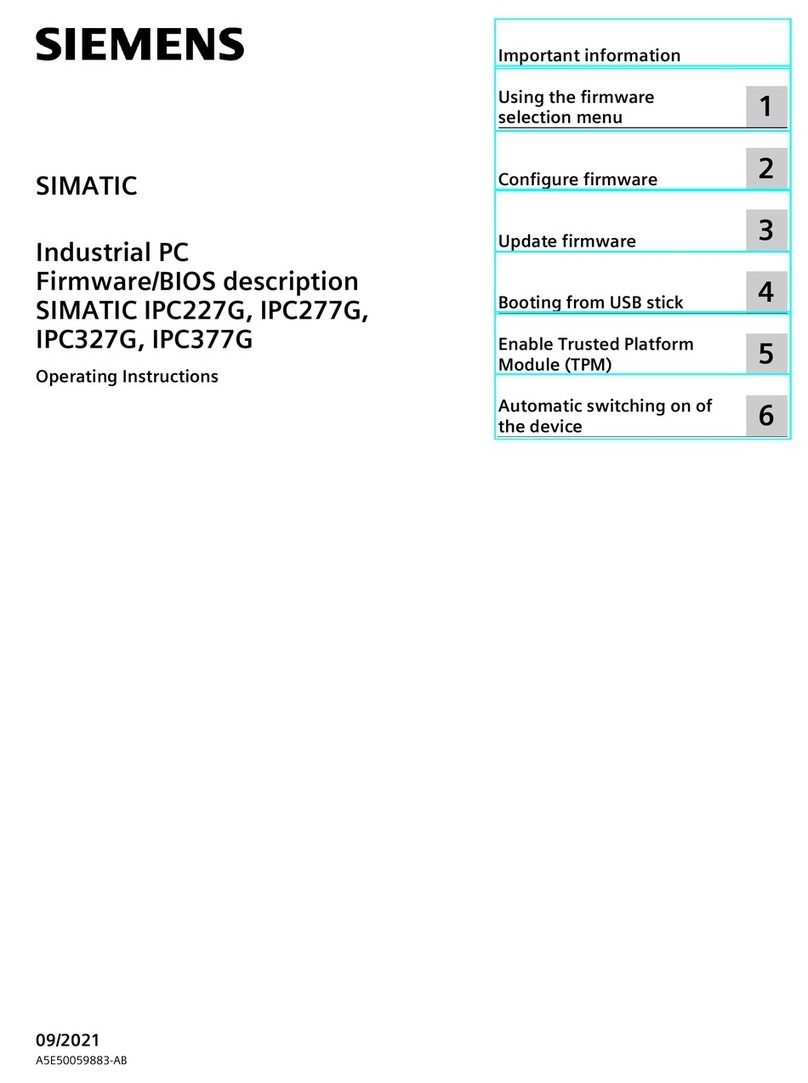 Siemens SIMATIC IPC227G operating instructions
