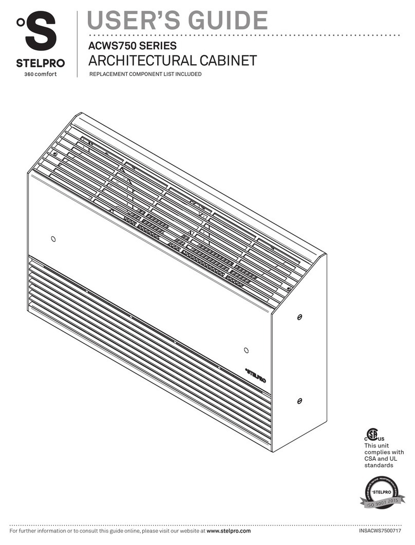 Stelpro ACWS750 Series User manual