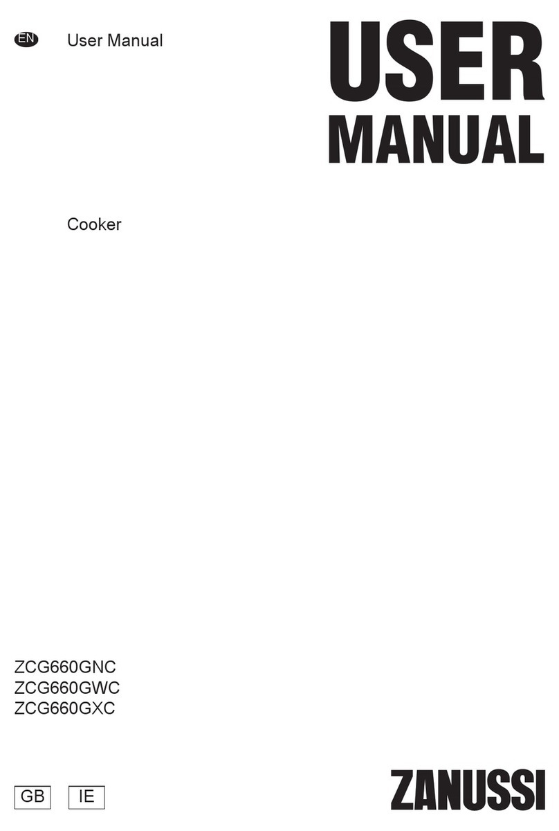 Zanussi ZCG660GNC user manual