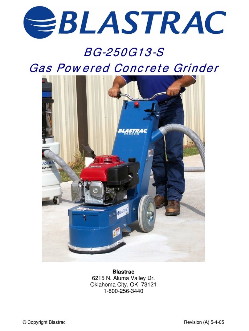 Blastrac BG-250G13-S operating instructions Blastrac BG-250G13-S operating instructions