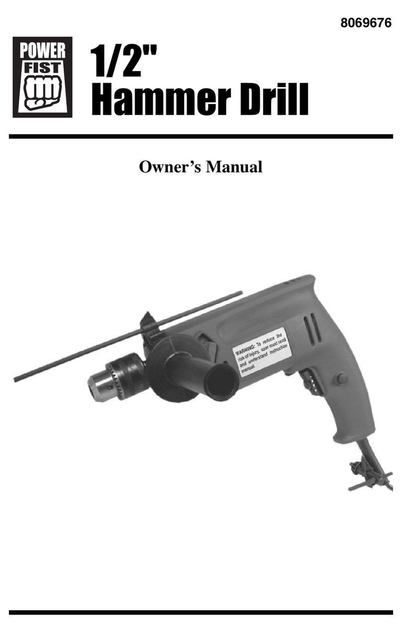 Power Fist 8069676 owner's manual