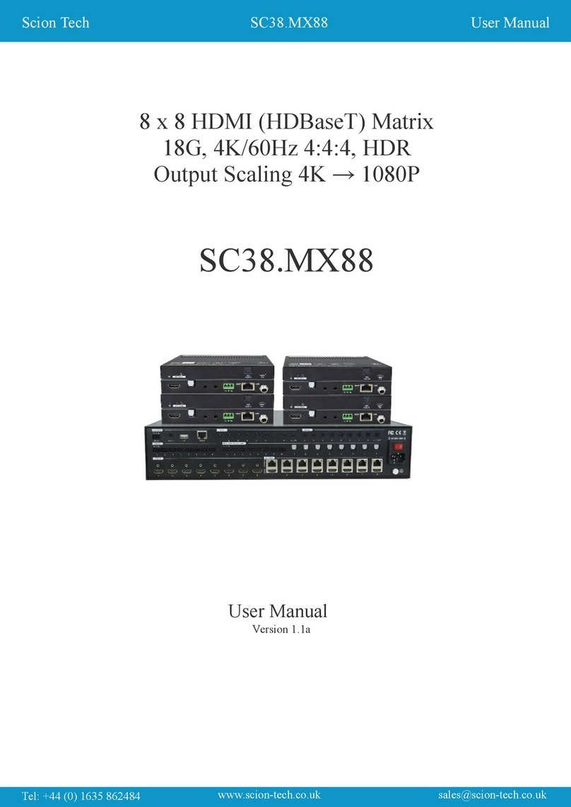 Scion-Tech SC38.MX88 User manual