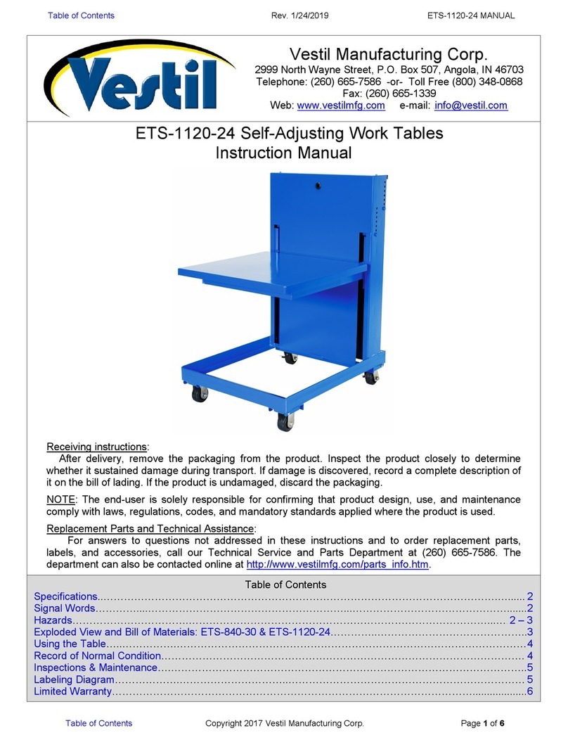 Vestil ETS Series instruction manual