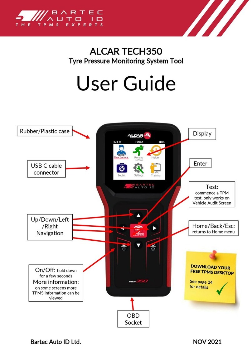 Bartec Auto ID ALCAR TECH350 User manual