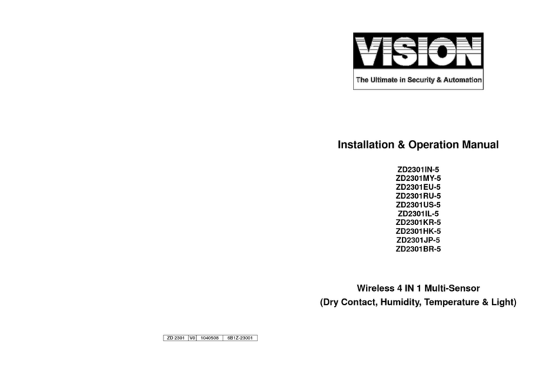 Vision ZD2301IN-5 Installation & operation manual