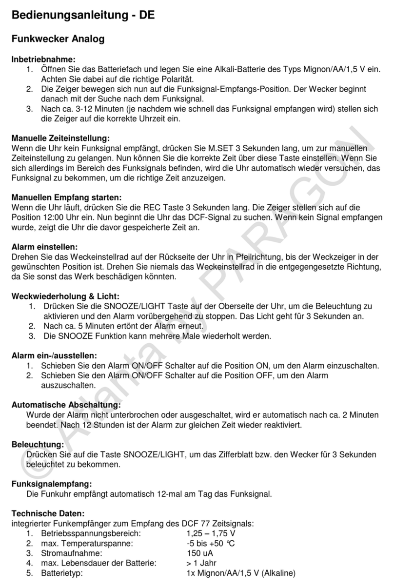 Paragon PAR0041 User manual