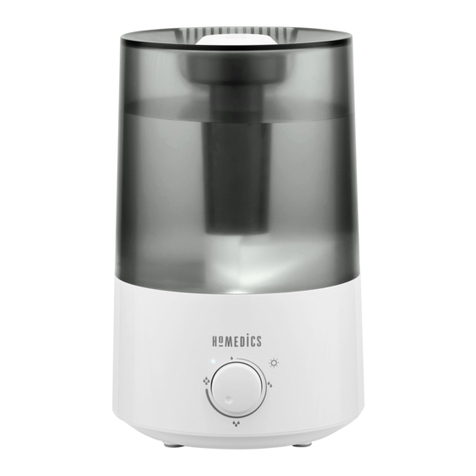 HoMedics TOTALCOMFORT Instruction manual and  warranty information