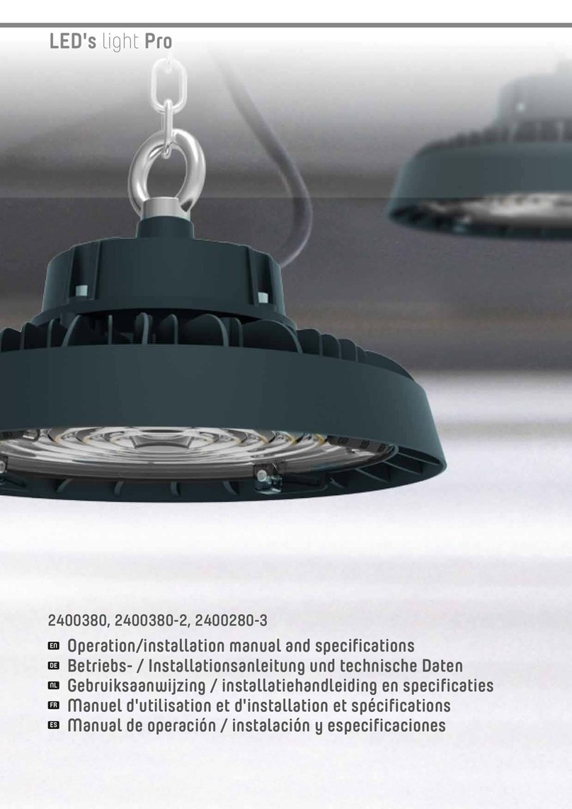 LED's light Pro 2400380 Operation & installation manual