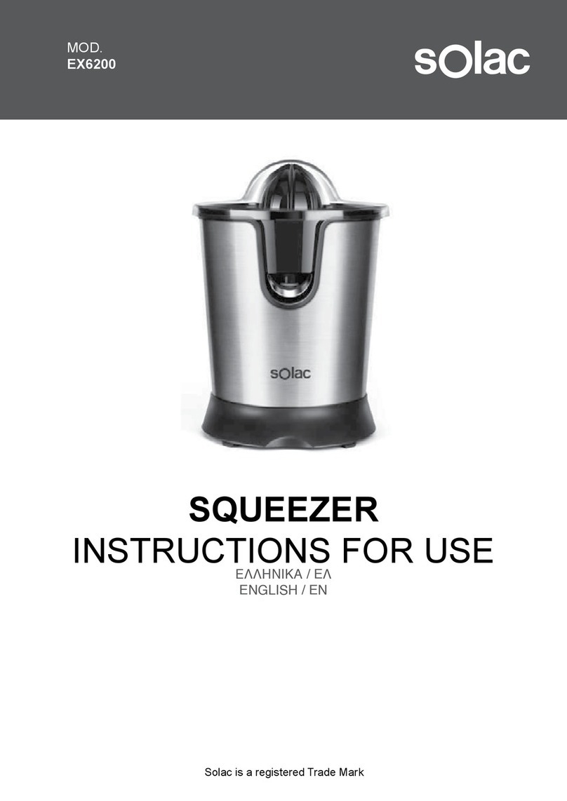 SOLAC EX6200 Instructions for use