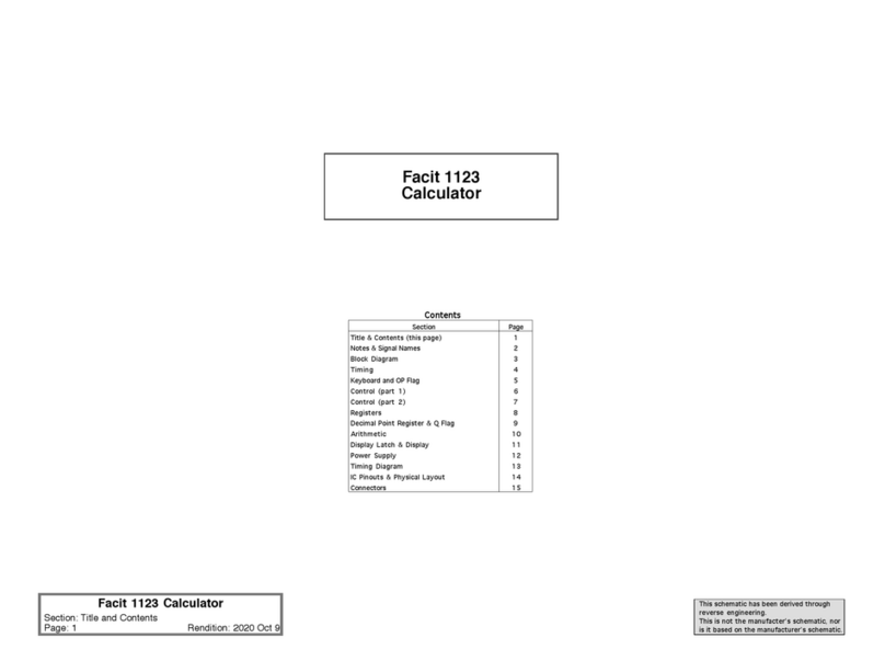 Facit 1123 manual