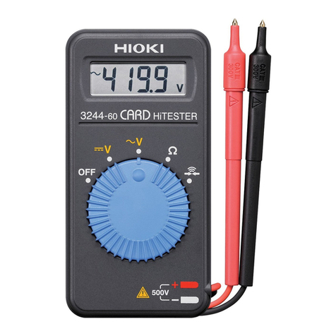 Hioki 3244-60 quick start guide