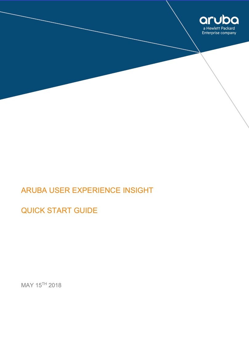 Hewlett Packard Enterprise Aruba User Experience Insight quick start guide