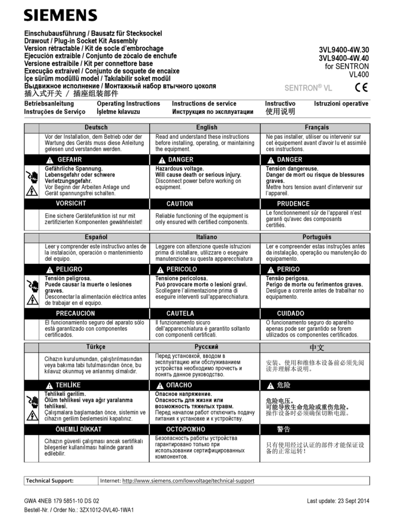 Siemens 3VL9400-4W.30 User manual