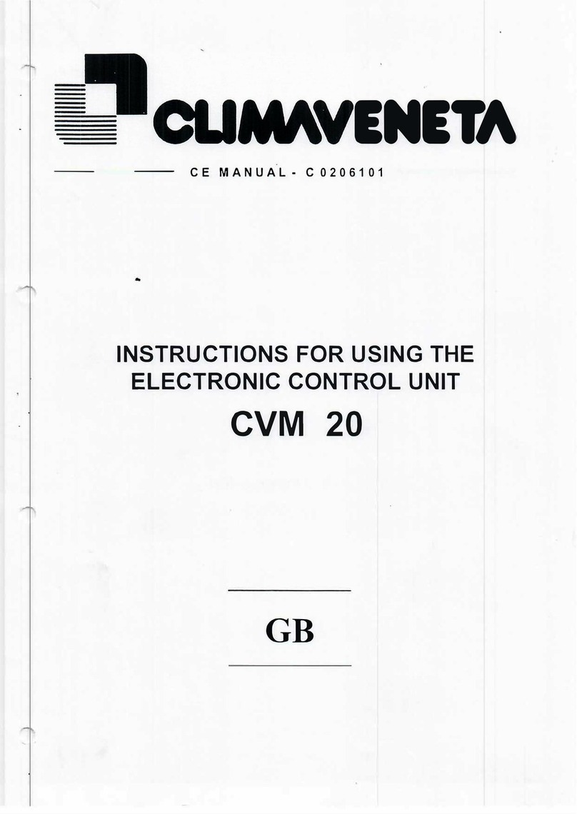 CLIMAVENETA CVM 20 User manual