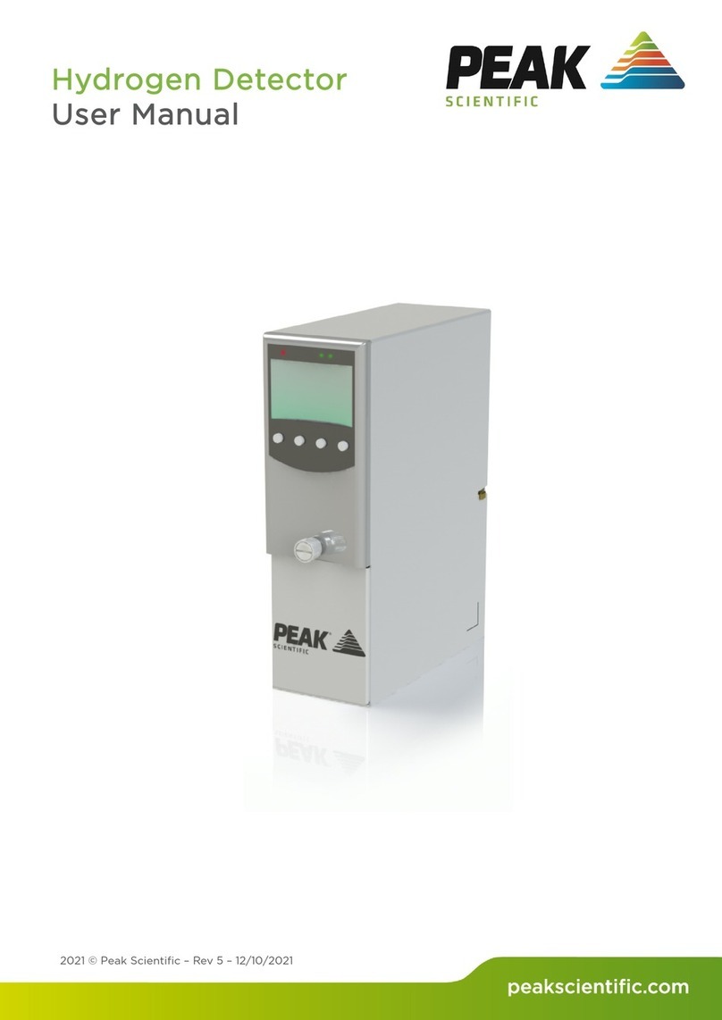 Peak Scientific Hydrogen Detector User manual