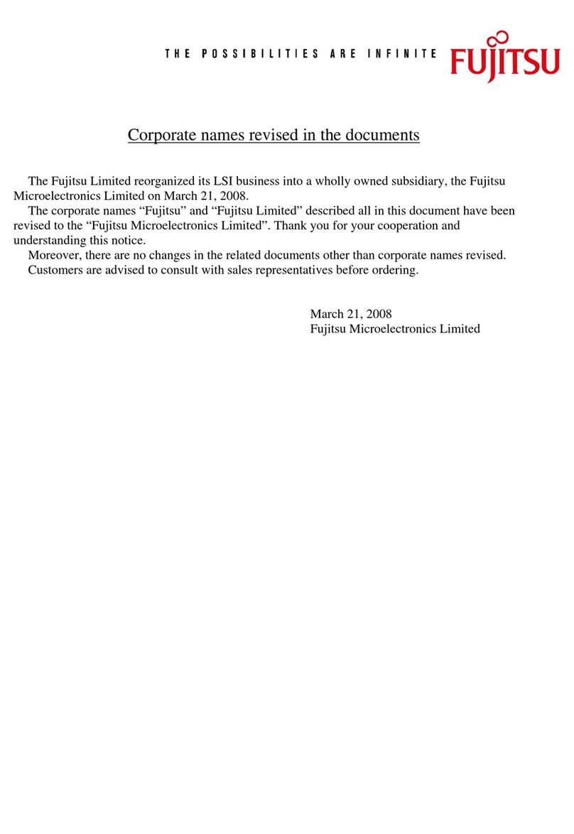 Fujitsu MB2198-701-E User manual