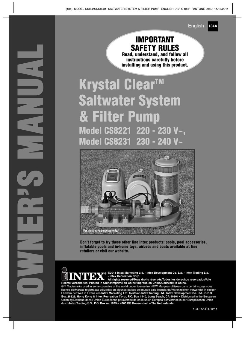 Intex Krystal Clear CS8221 User manual