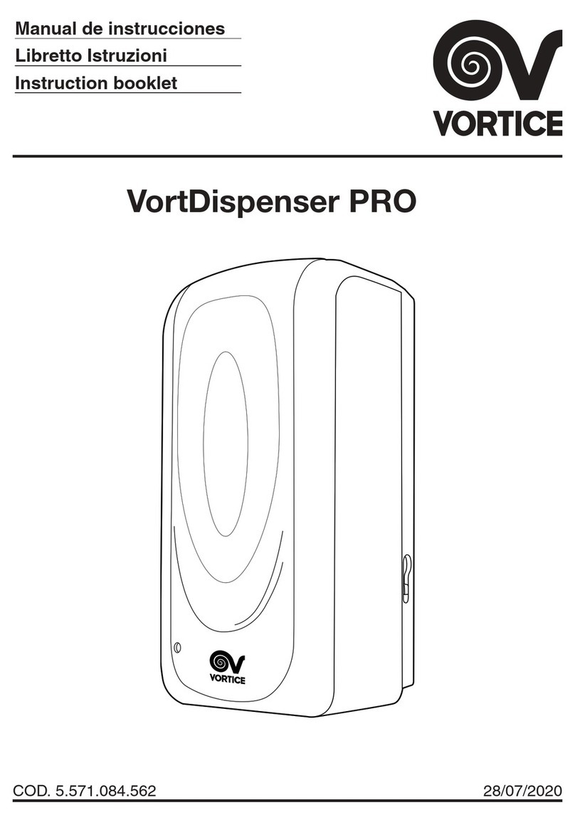 Vortice VortDispenser PRO Instruction booklet
