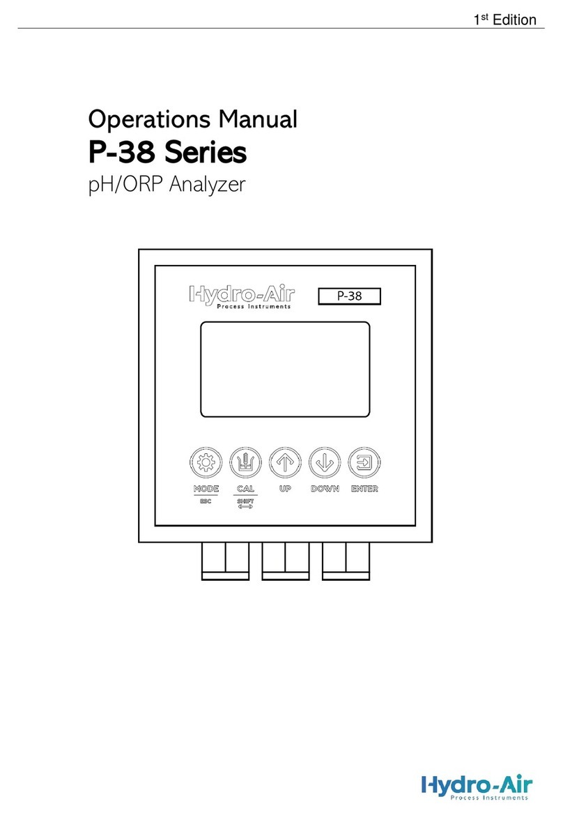 HydroAir P-38 Series Operation manual