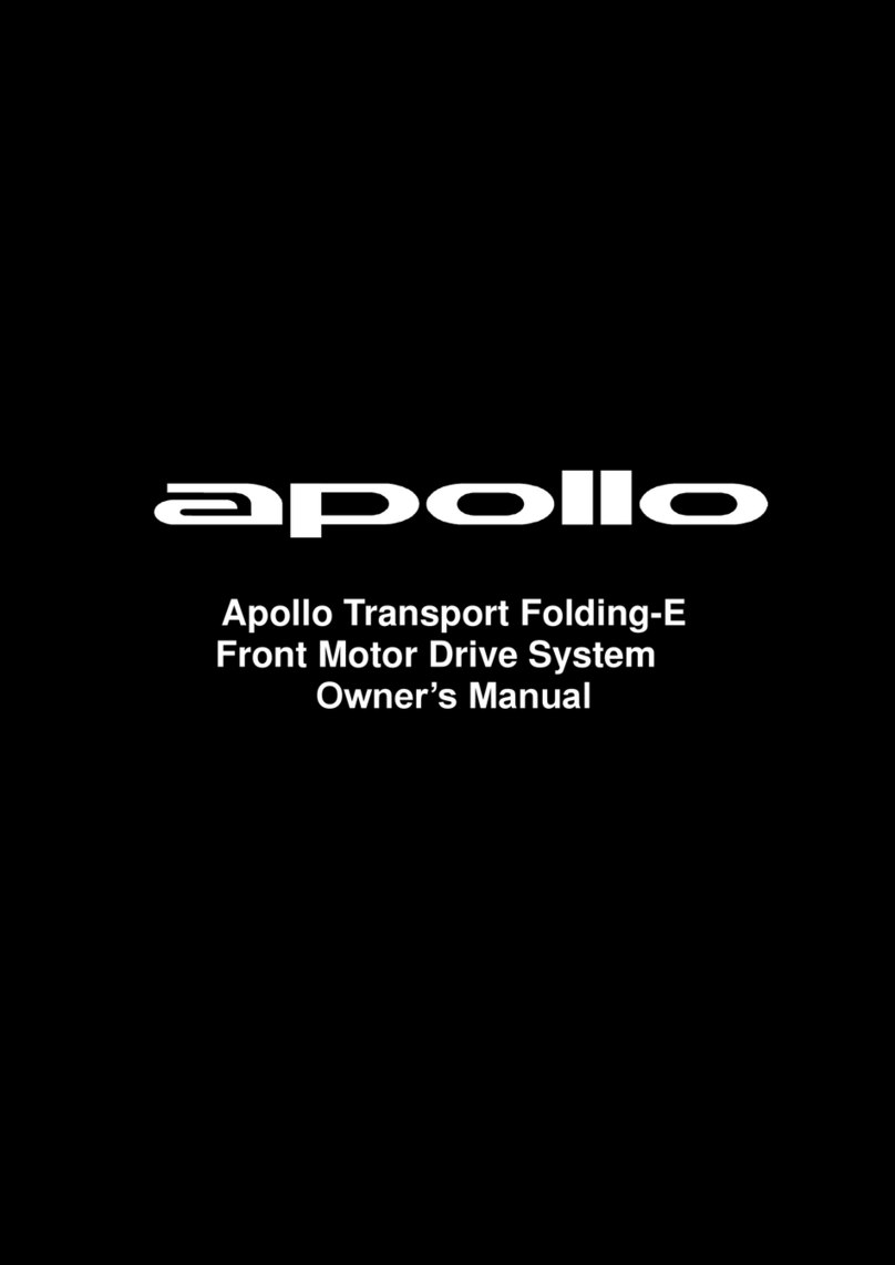 Apollo Transport Folding-E Front Motor Drive System owner's manual