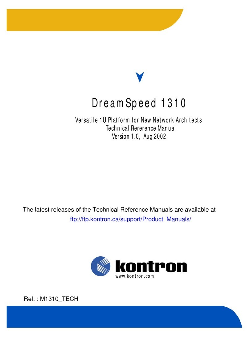 KONTRONIK DreamSpeed 1310 Technical manual KONTRONIK DreamSpeed 1310 Technical manual