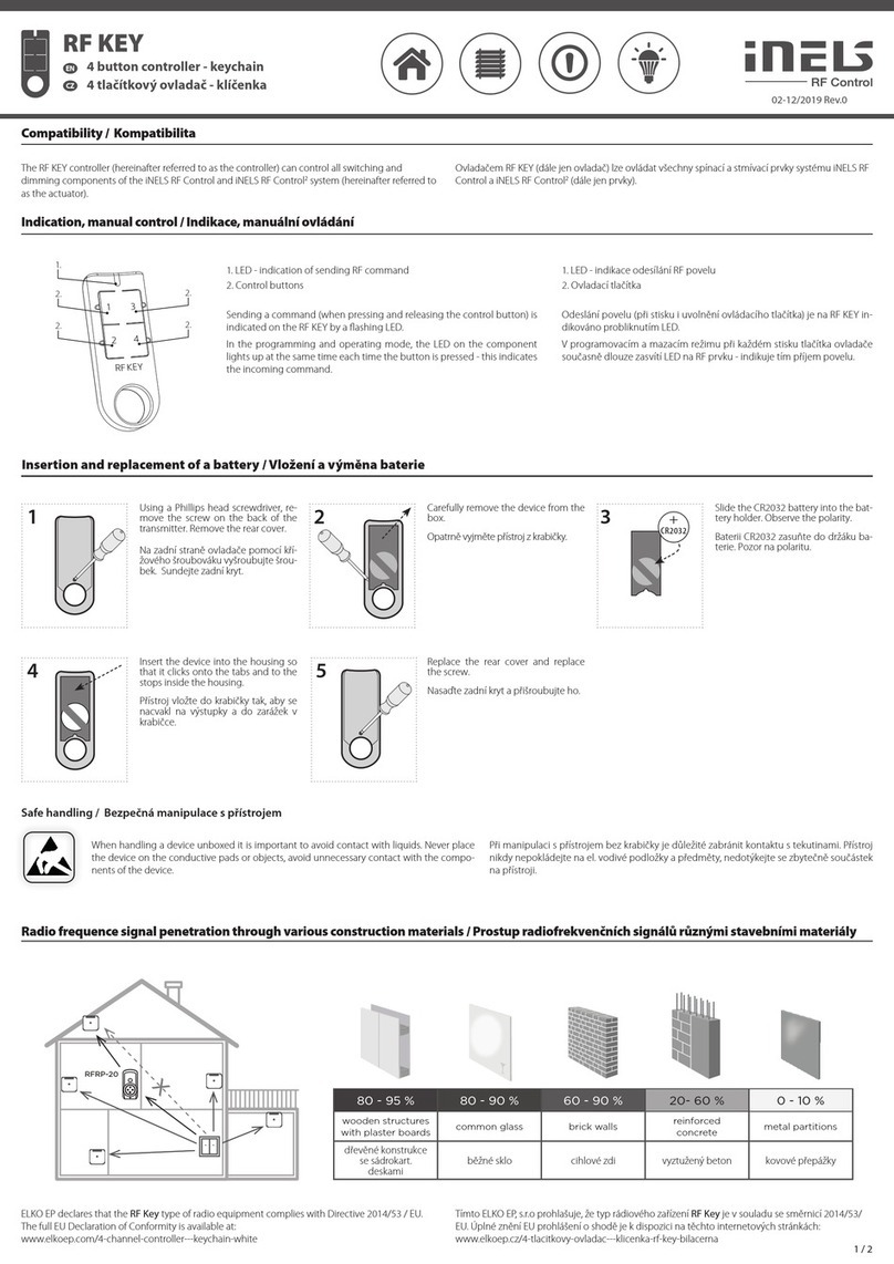 iNels RF KEY User manual