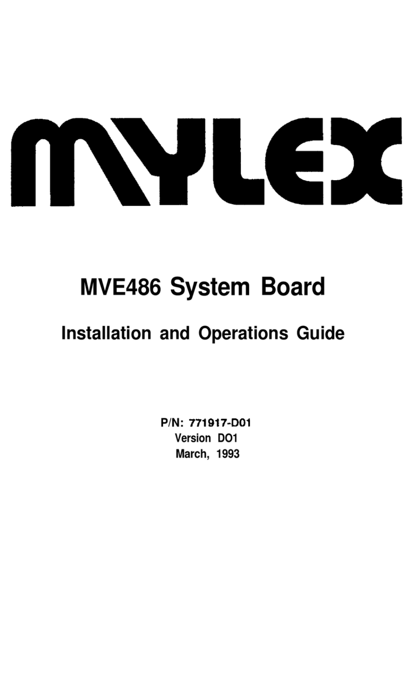 Mylex MVE486 Installation and operation guide