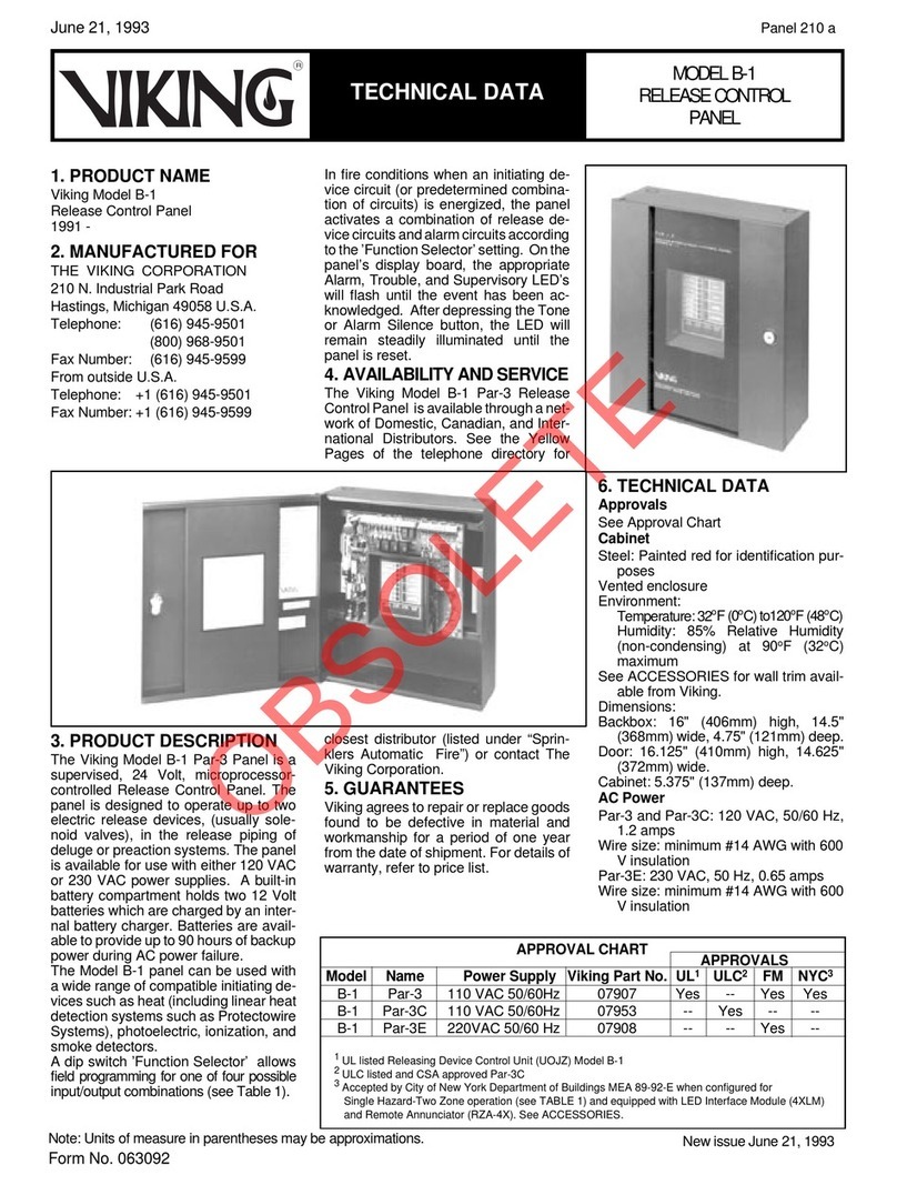 Viking B-1 Technical data