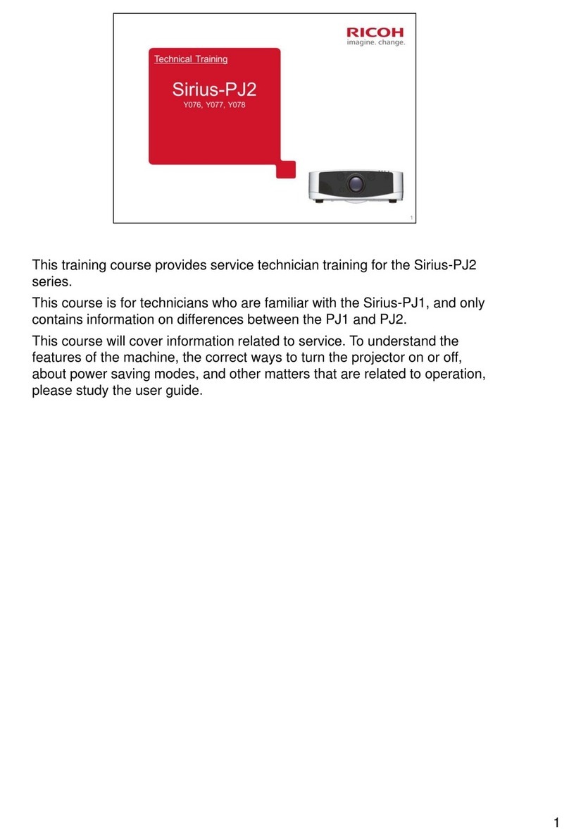 Ricoh Sirius-PJ2 Installation guide