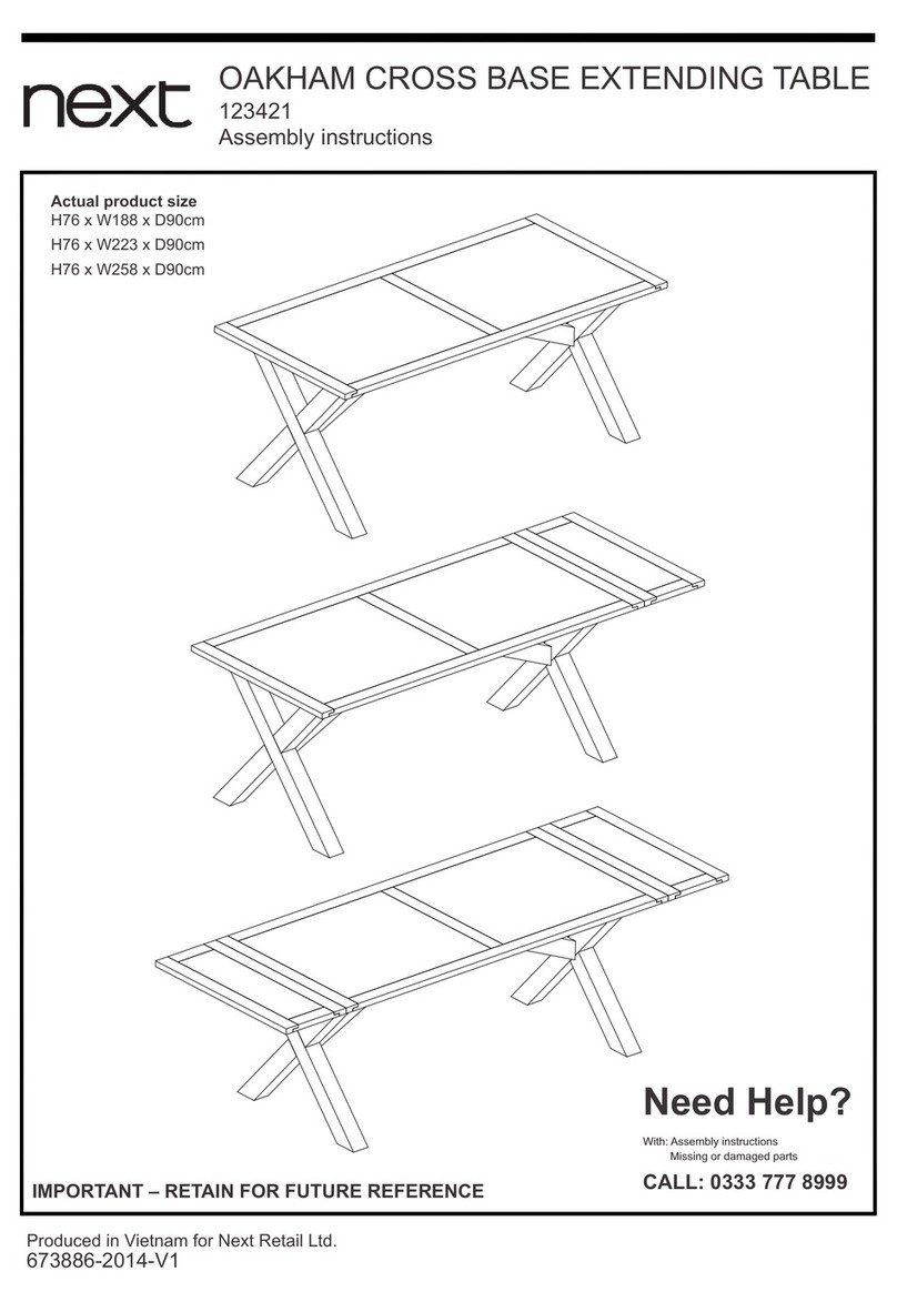 Next OAKHAM 123421 Assembly instructions Next OAKHAM 123421 Assembly instructions