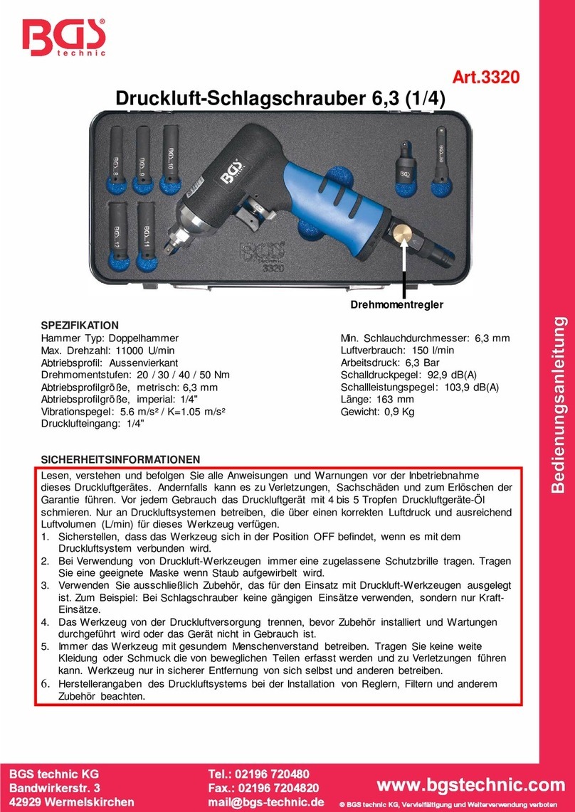 BGS technic BGS 3320 instruction manual