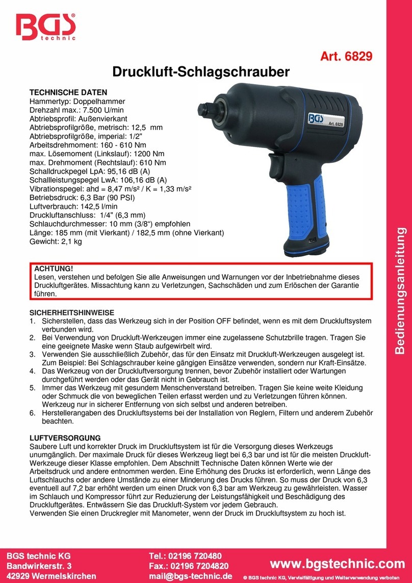 BGS technic BGS 6829 instruction manual