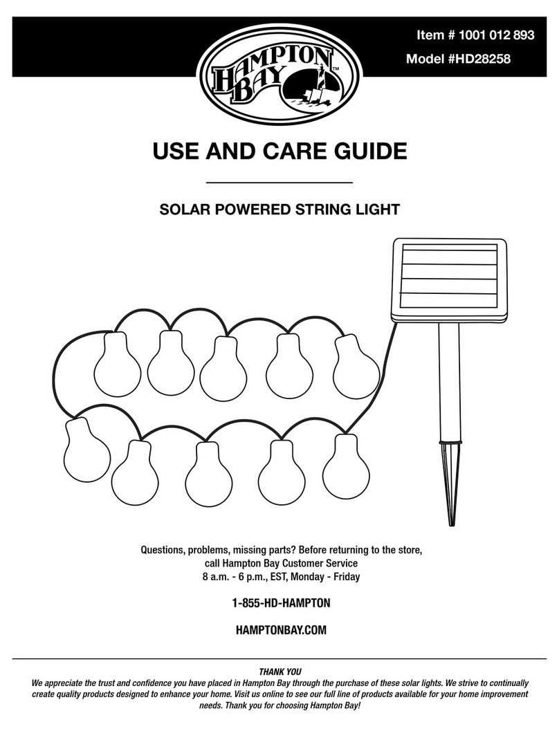 HAMPTON BAY HD28258 Use and care guide