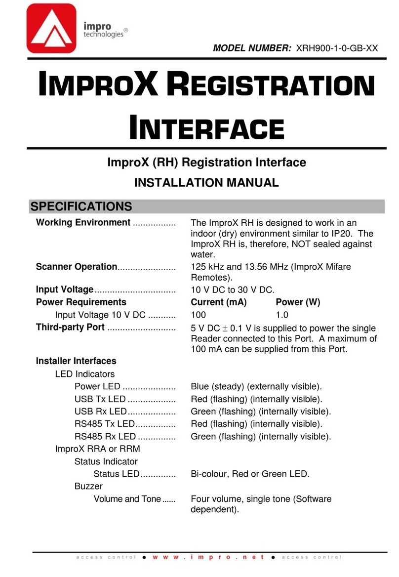 impro technologies XRH900-1-0-GB Series installation manual impro technologies XRH900-1-0-GB Series installation manual