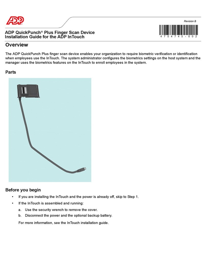 Adp QuickPunch Plus installation guide