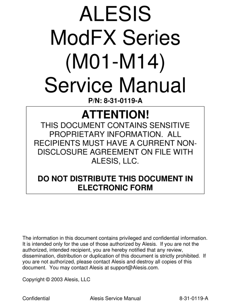 Alesis ModFX Series Service manual